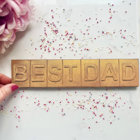 Chocolate Best Dad Message Chocolate Best Dad Message