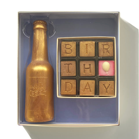 Chocolate Birthday And Beer Gift Box Chocolate Birthday And Beer Gift Box