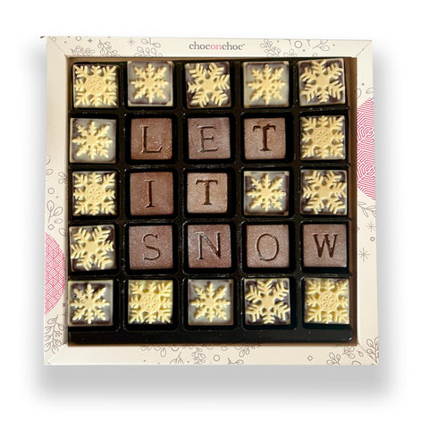 Let it Snow Chocolate Message Box Let it Snow Chocolate Message Box