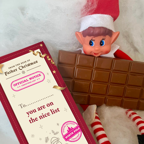 On the Nice List Chocolate Bar On the Nice List Chocolate Bar