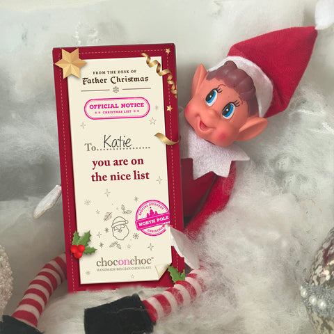 On the Nice List Chocolate Bar On the Nice List Chocolate Bar