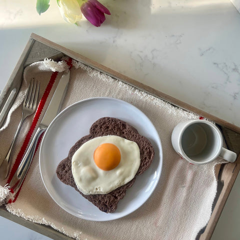 Giant Chocolate Fried Egg On Toast Giant Chocolate Fried Egg On Toast