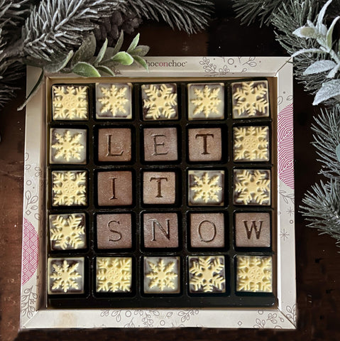 Let it Snow Chocolate Message Box Let it Snow Chocolate Message Box