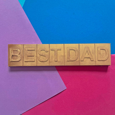 Chocolate Best Dad Message Chocolate Best Dad Message