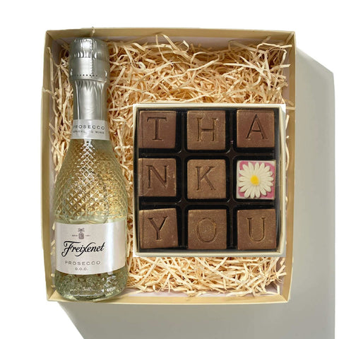 Prosecco And Chocolate Thank You Gift Box