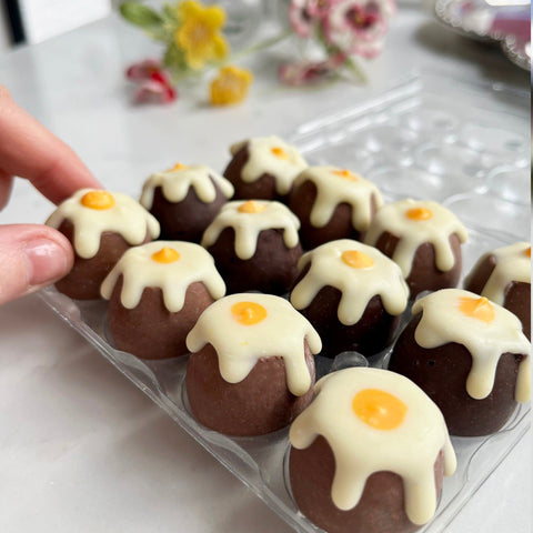 Caramel Filled Drippy Quails Eggs Caramel Filled Drippy Quails Eggs