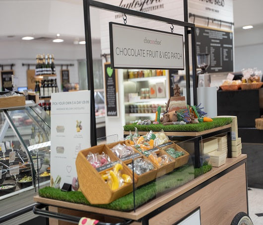 Chocolate Fruit & Veg Patch Pop Up In Selfridges London
