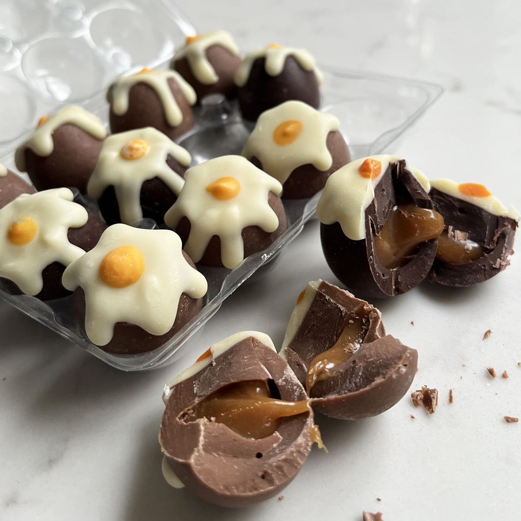 Caramel Filled Drippy Quails Eggs