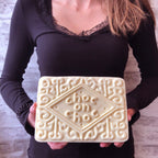 Giant Custard Cream Biscuit Shaped Chocolate