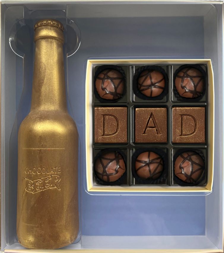 Chocolate Beer Bottle And Dad Truffle Selection