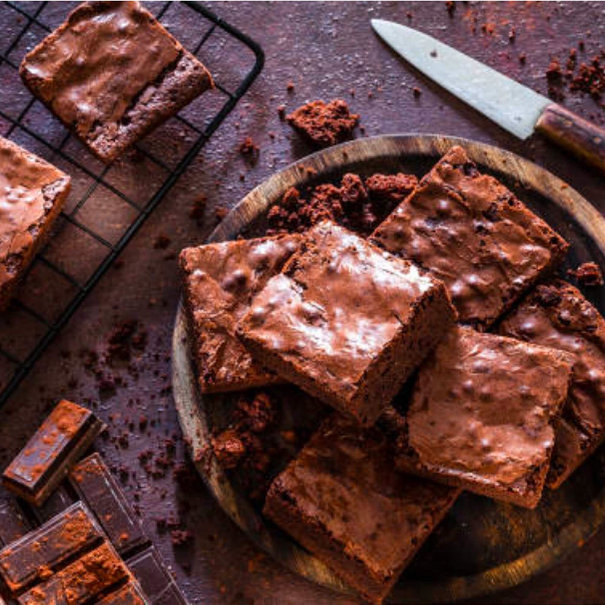 Rum and Raisin Chocolate Brownies