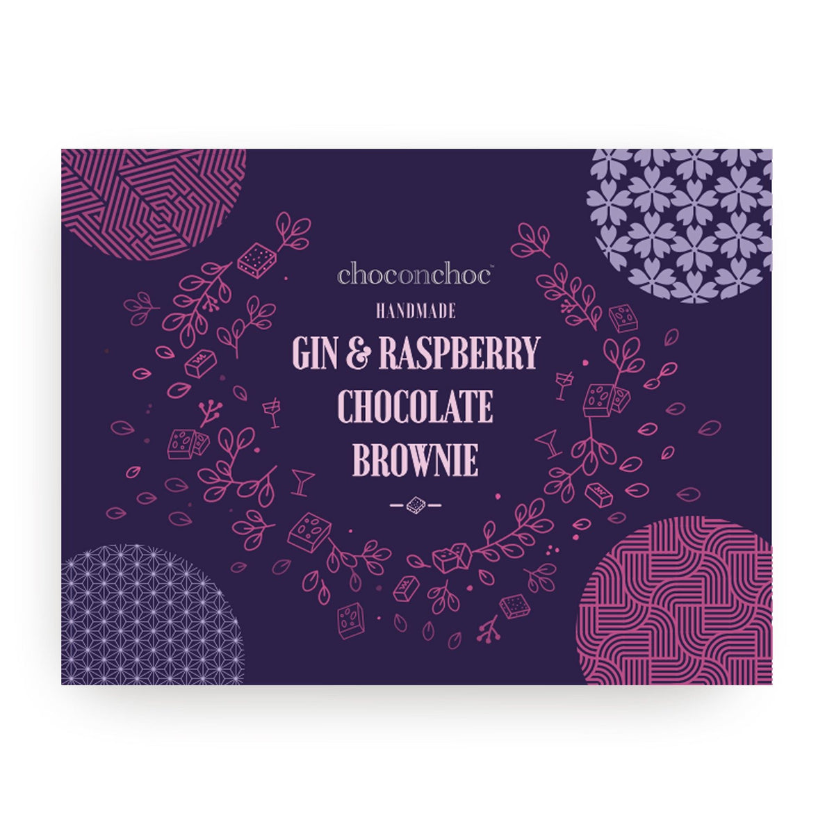 Gin Raspberry Chocolate Brownie