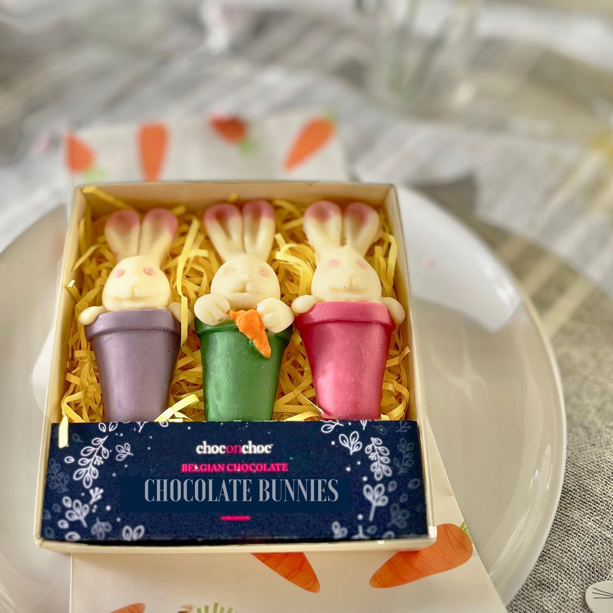 Three Chocolate Bunnies