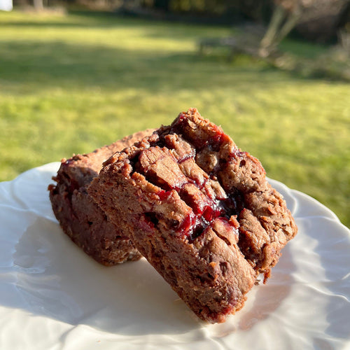 Gin and Raspberry Chocolate Brownie