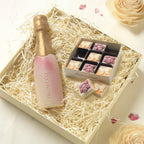 Chocolate Prosecco With Flowers And Butterflies Gift Box