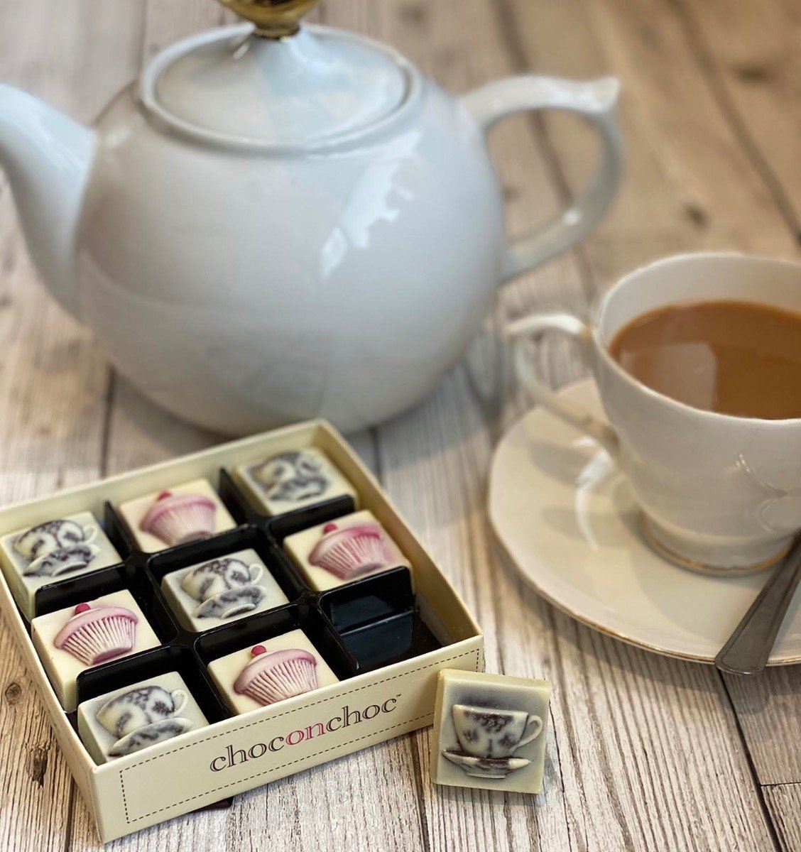 Chocolate Tea Cups And Cakes