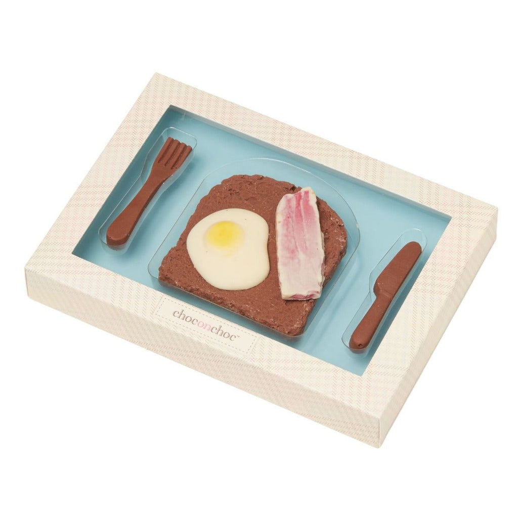 Chocolate Egg And Bacon On Toast