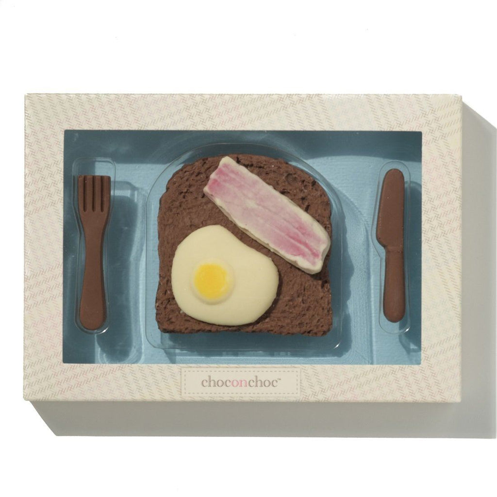 Chocolate Egg And Bacon On Toast