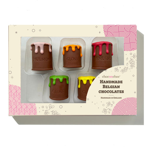 Dripping Chocolate Paint Pots
