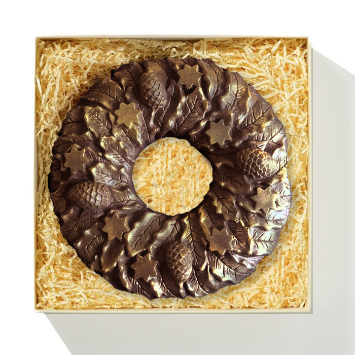Giant Chocolate Christmas Wreath