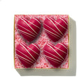 Four CandyFloss filled Chocolate Hearts