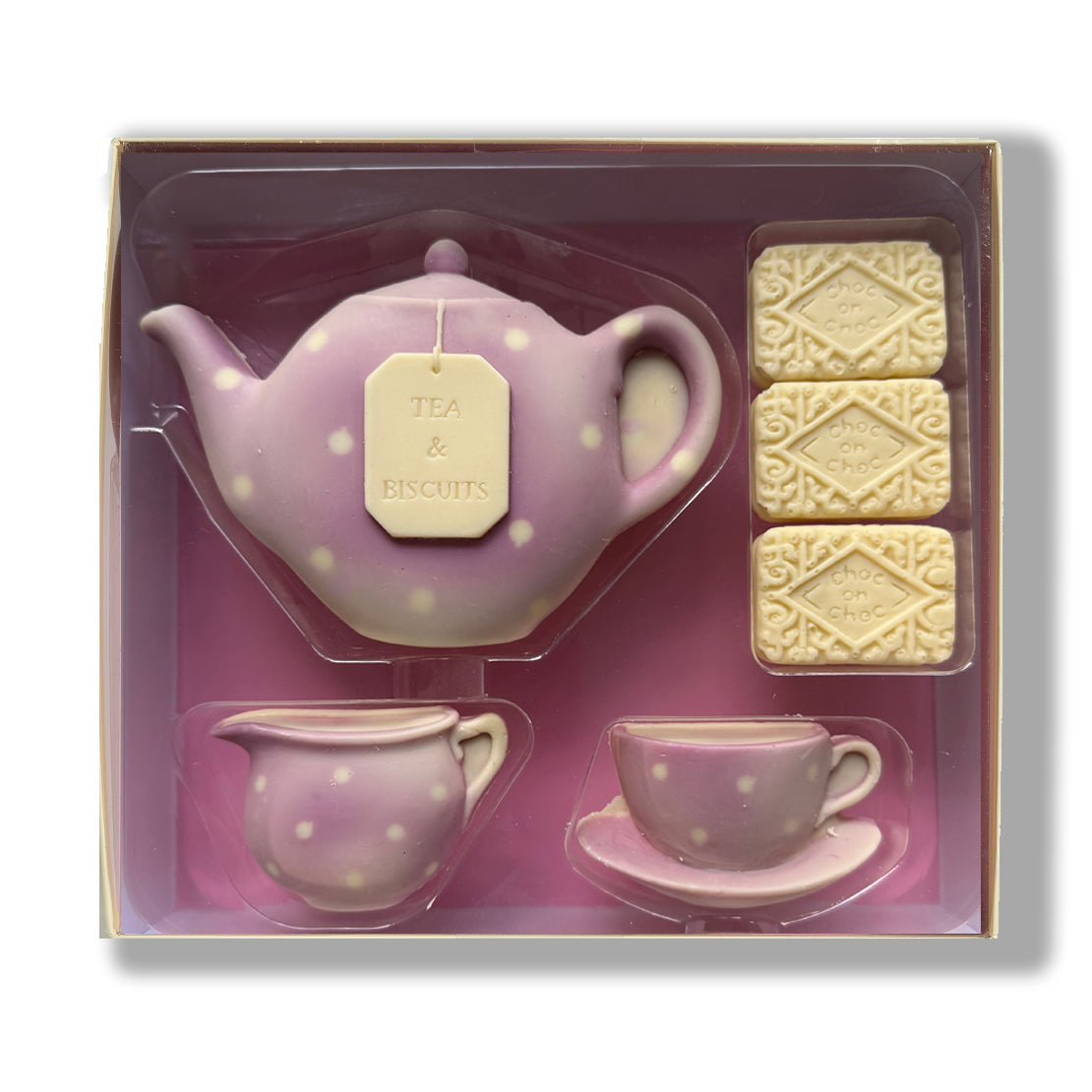 Chocolate Teapot and Biscuit Set