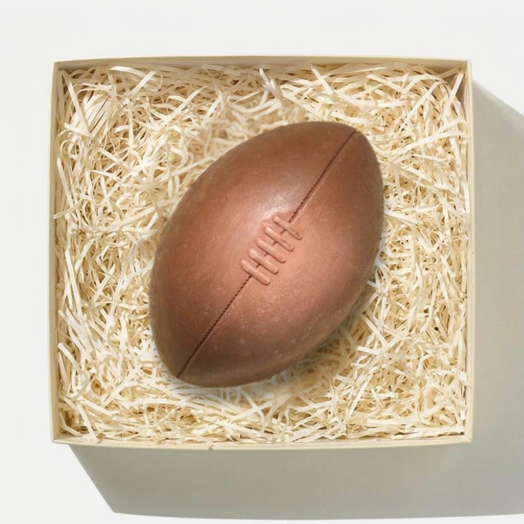 Giant Chocolate Rugby Ball Half