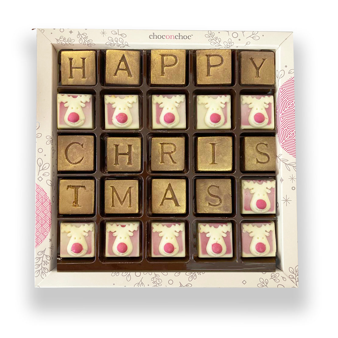 Happy Christmas Chocolate Message Box