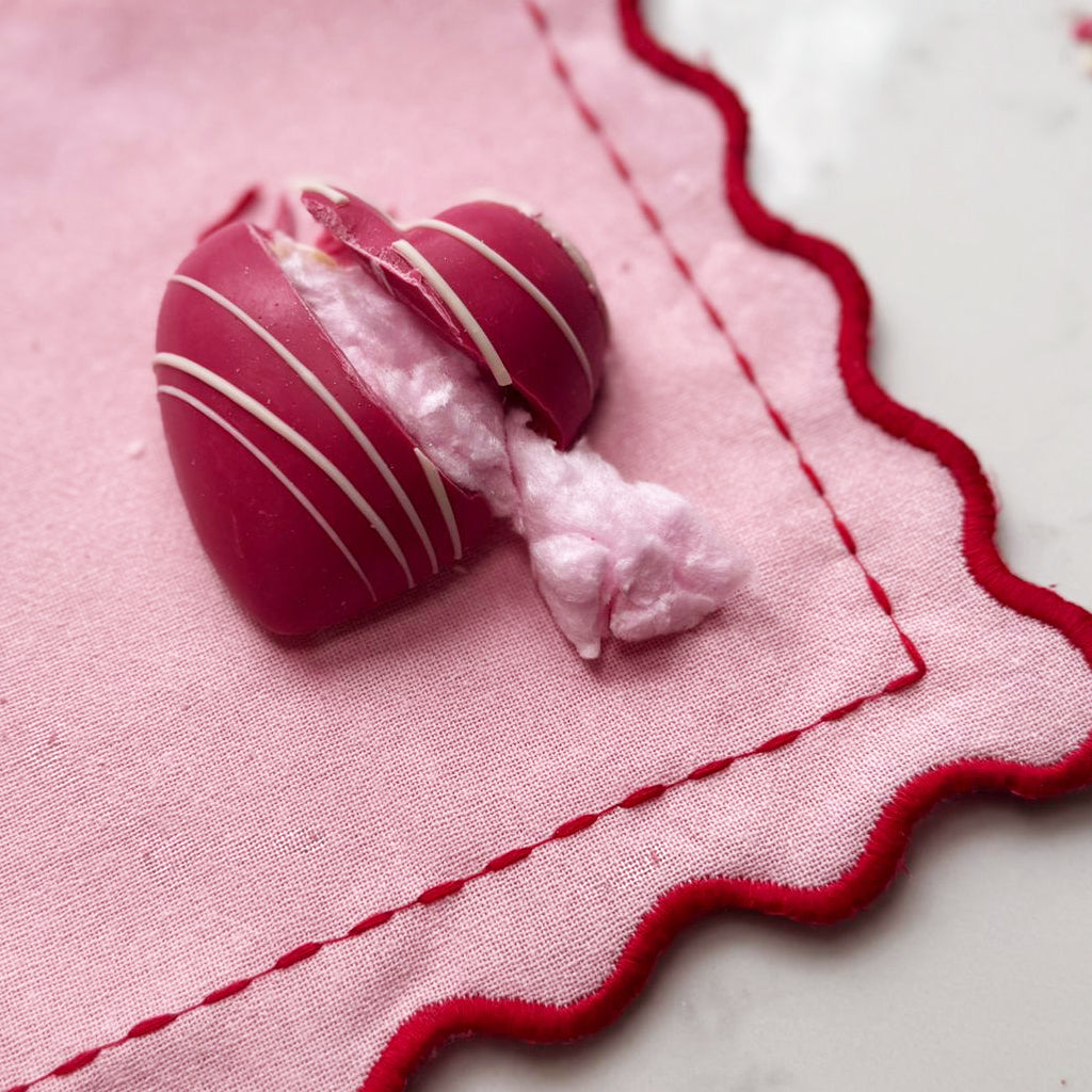CandyFloss filled Chocolate Heart