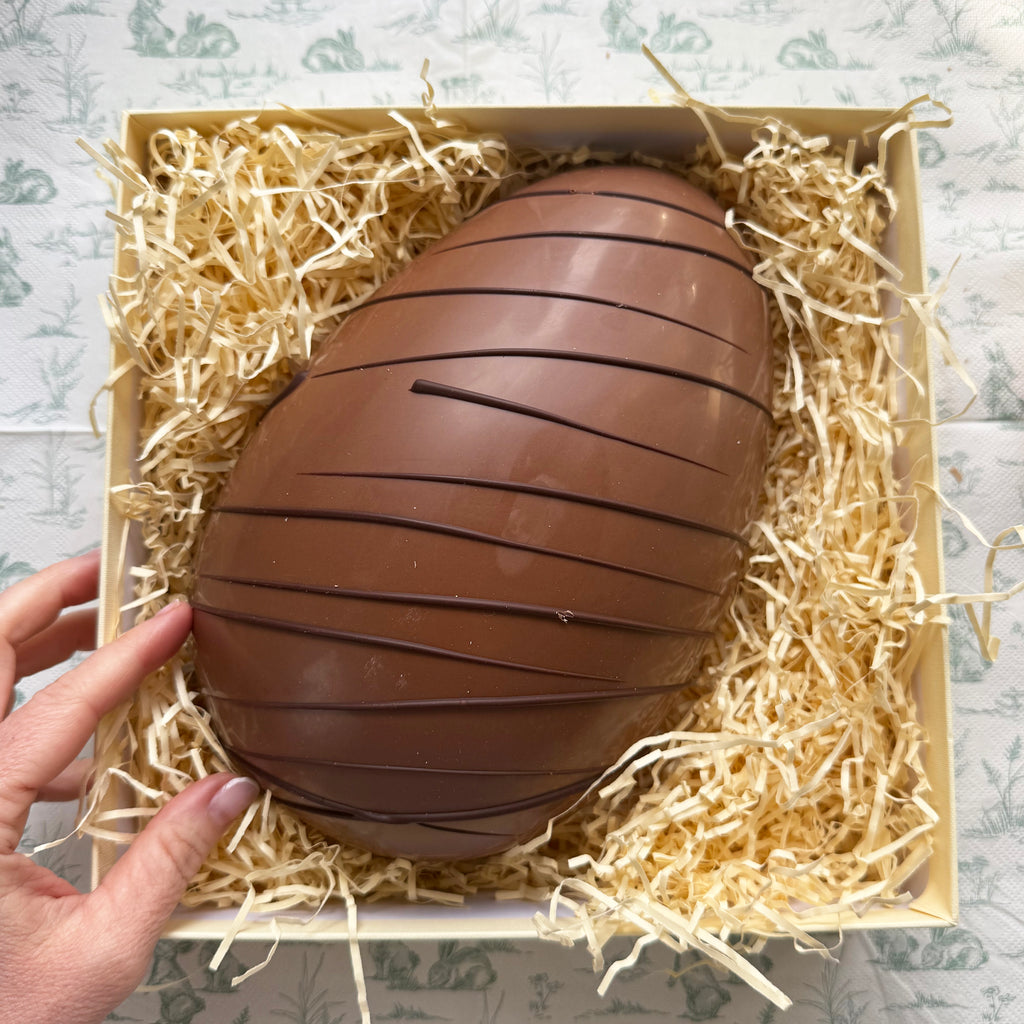 Giant Nutella and Candyfloss Easter Egg Half