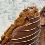 Giant Biscoff and Candyfloss Easter Egg Half