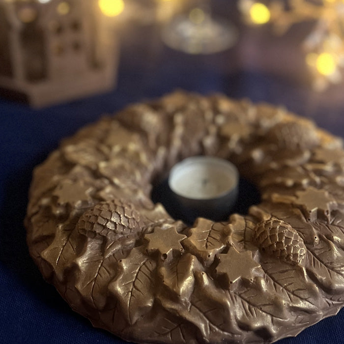 Giant Chocolate Christmas Wreath