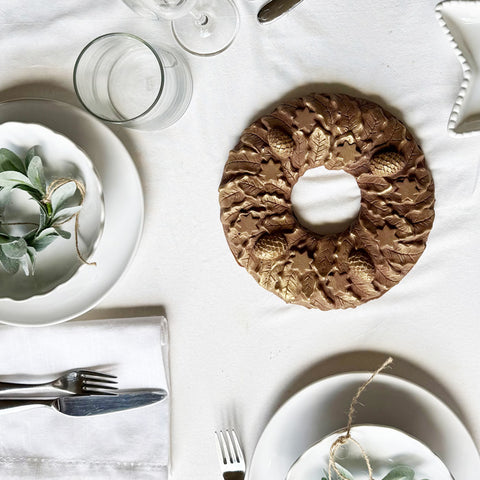 Giant Chocolate Christmas Wreath