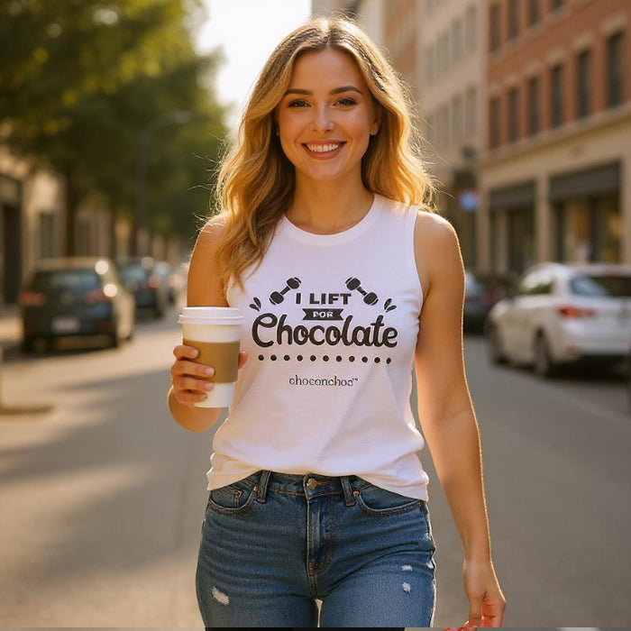 I lift for chocolate Women's gym Tank Top