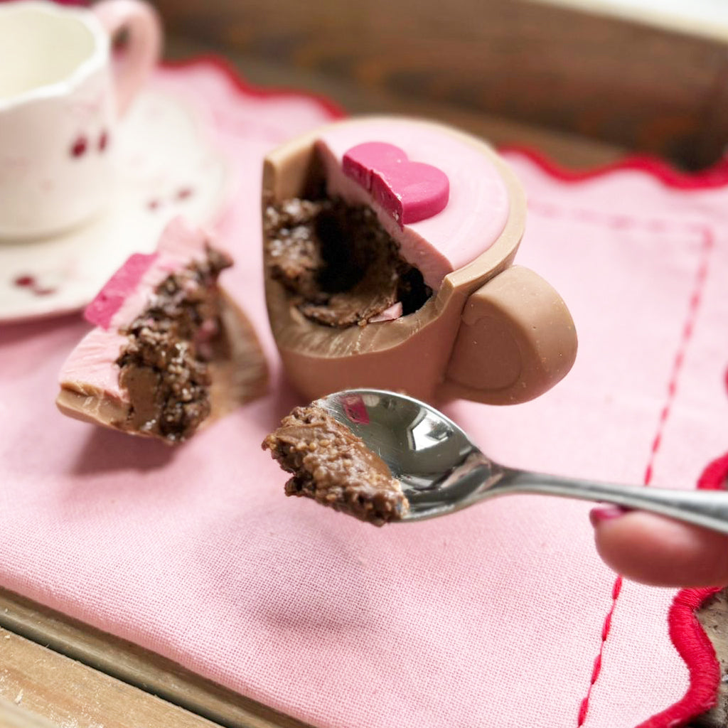 Chocolate Love Cup filled with Coffee Ganache