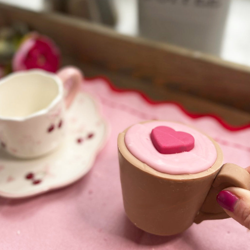 Chocolate Love Cup filled with Coffee Ganache