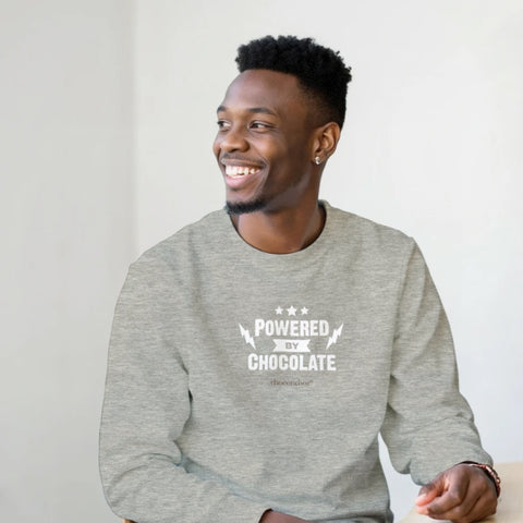 Powered by Chocolate sweatshirt Grey