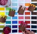 Dripping Chocolate Paint Pots