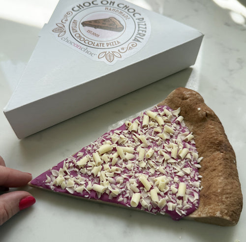 Chocolate Margherita Pizza Slice