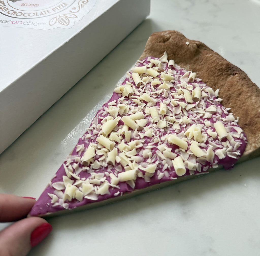 Chocolate Margherita Pizza Slice