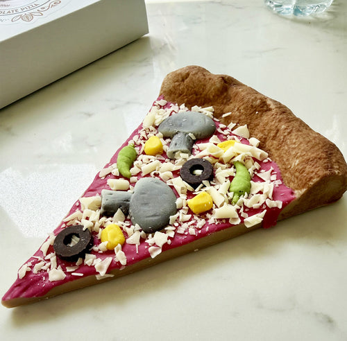 Chocolate Veggie Pizza Slice