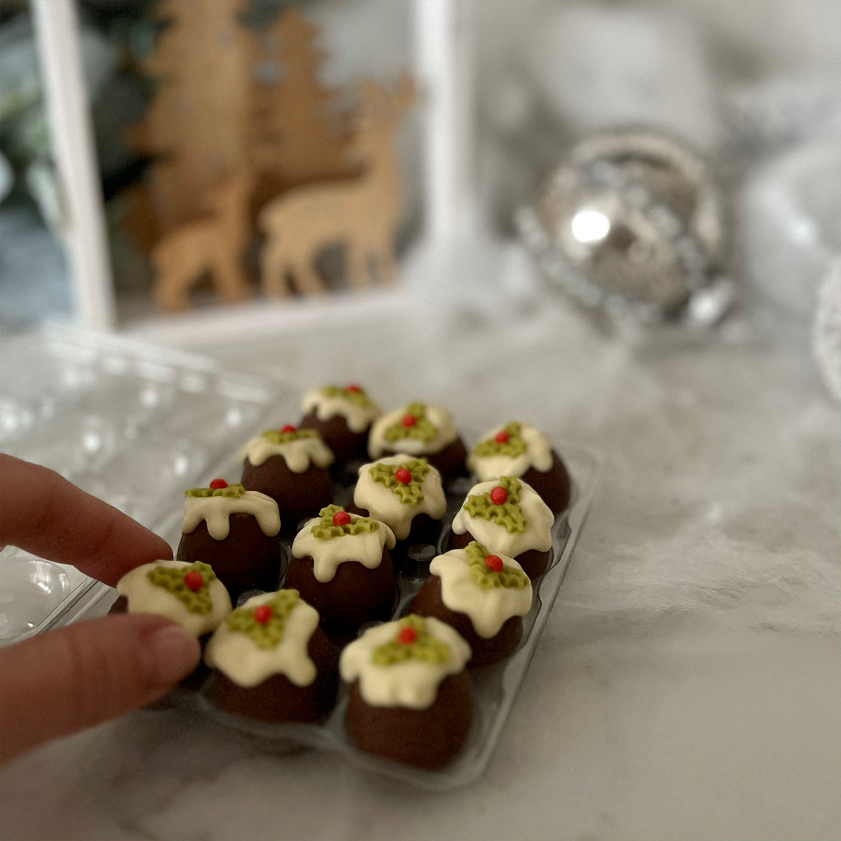 Caramel Filled Christmas Puddings