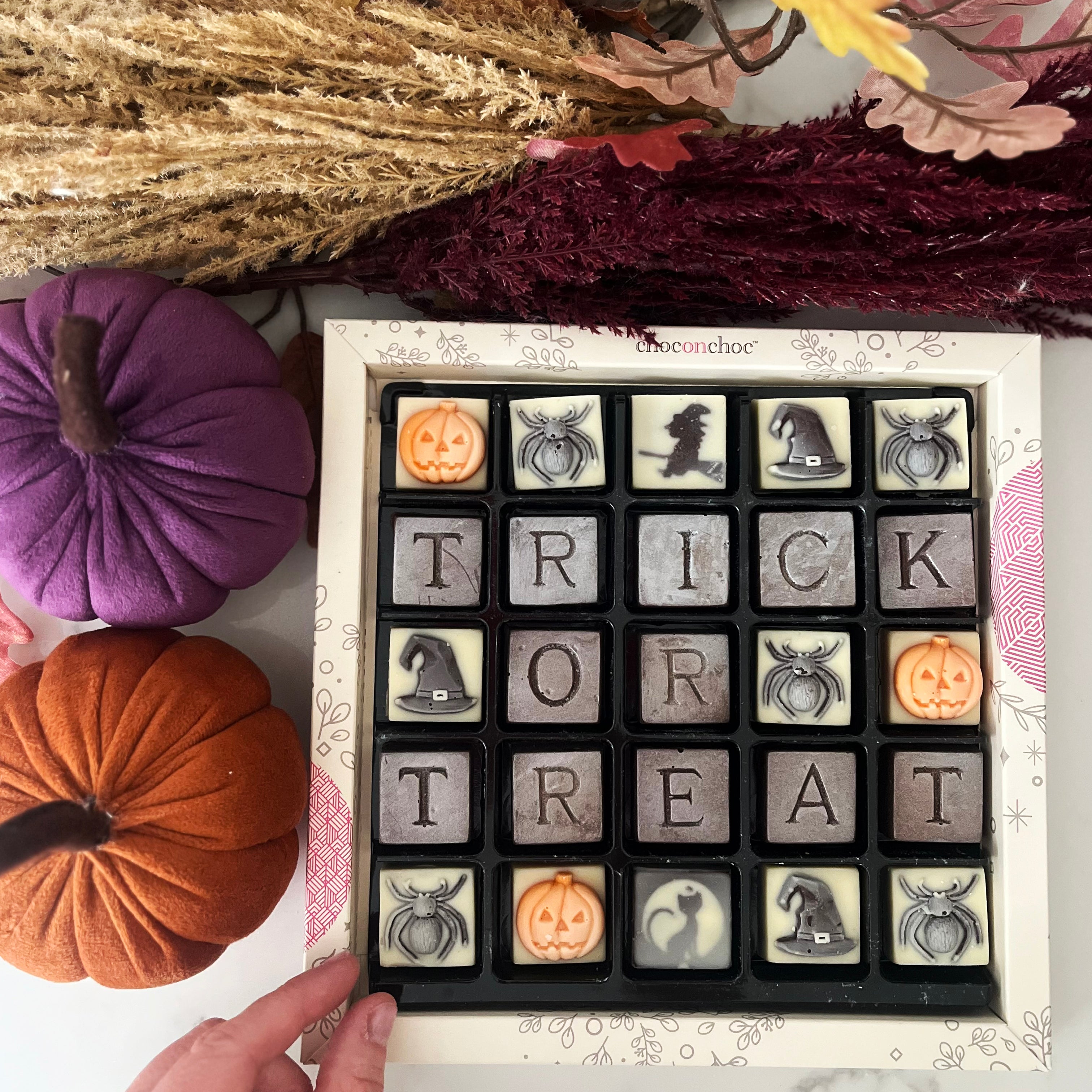 Trick or Treat Chocolate Message Box