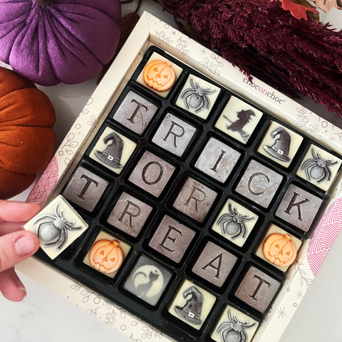 Trick or Treat Chocolate Message Box