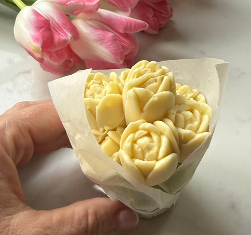 White Chocolate Bunch of Tulips