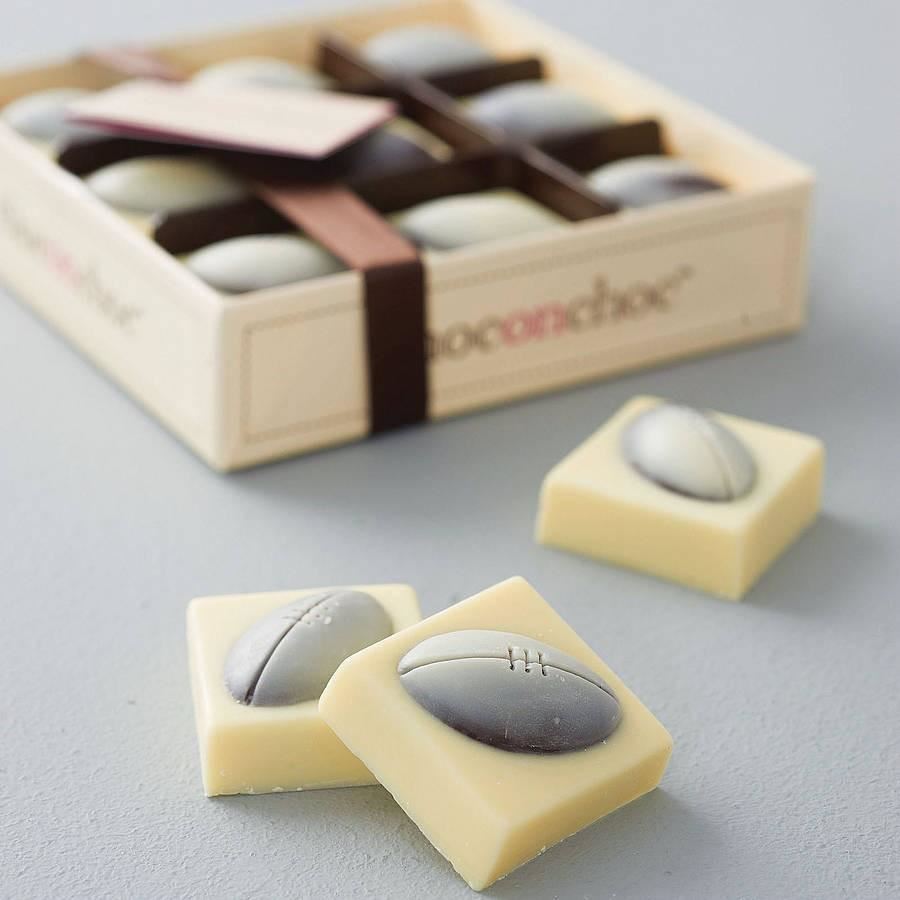 Chocolate Rugby Balls