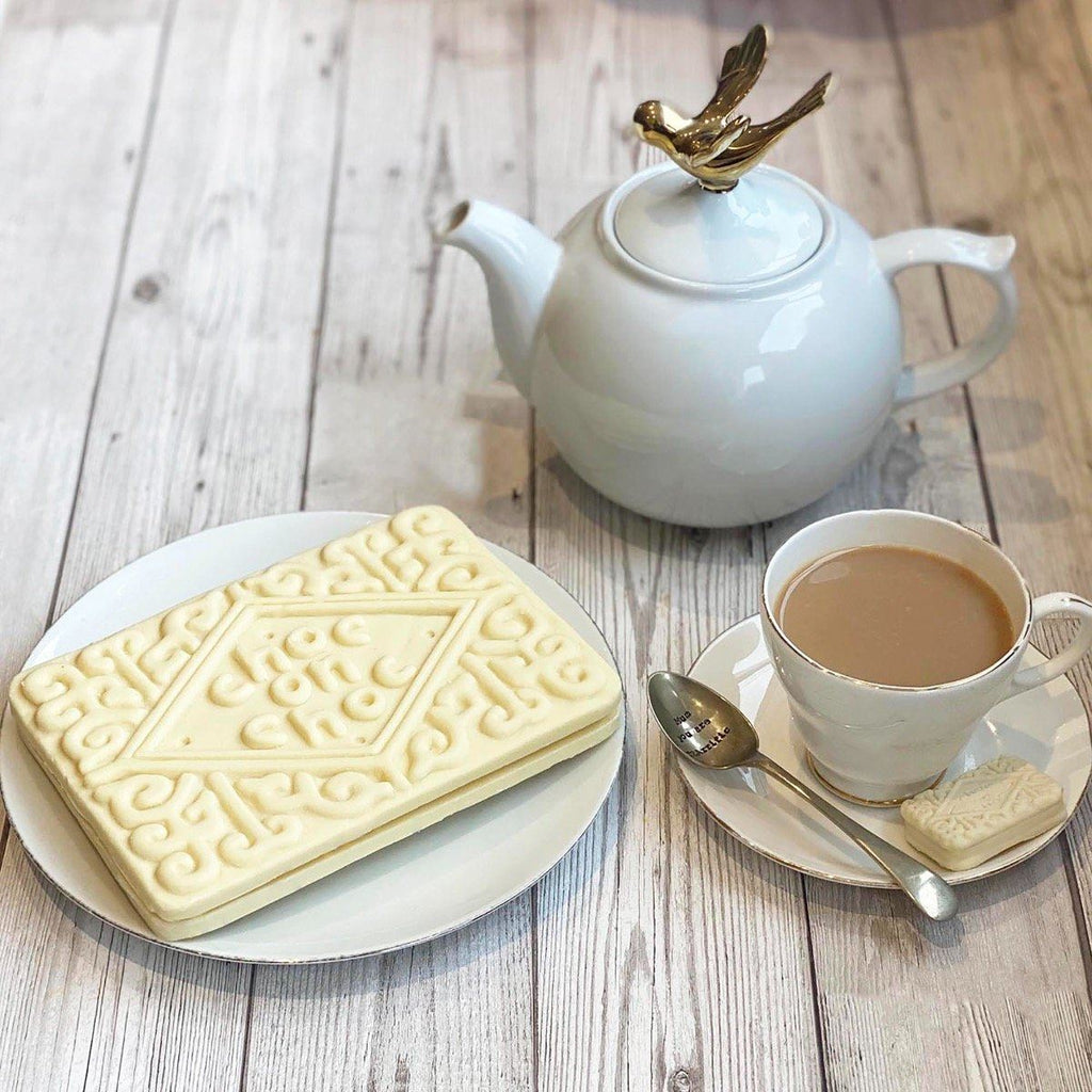 Giant Custard Cream Biscuit Shaped Chocolate