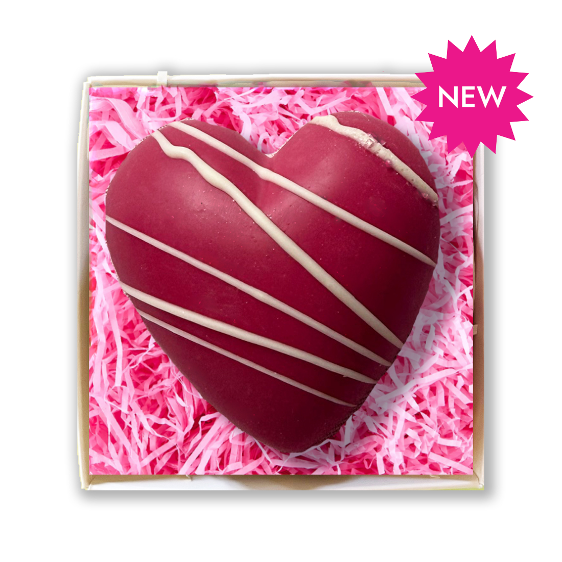 CandyFloss filled Chocolate Heart