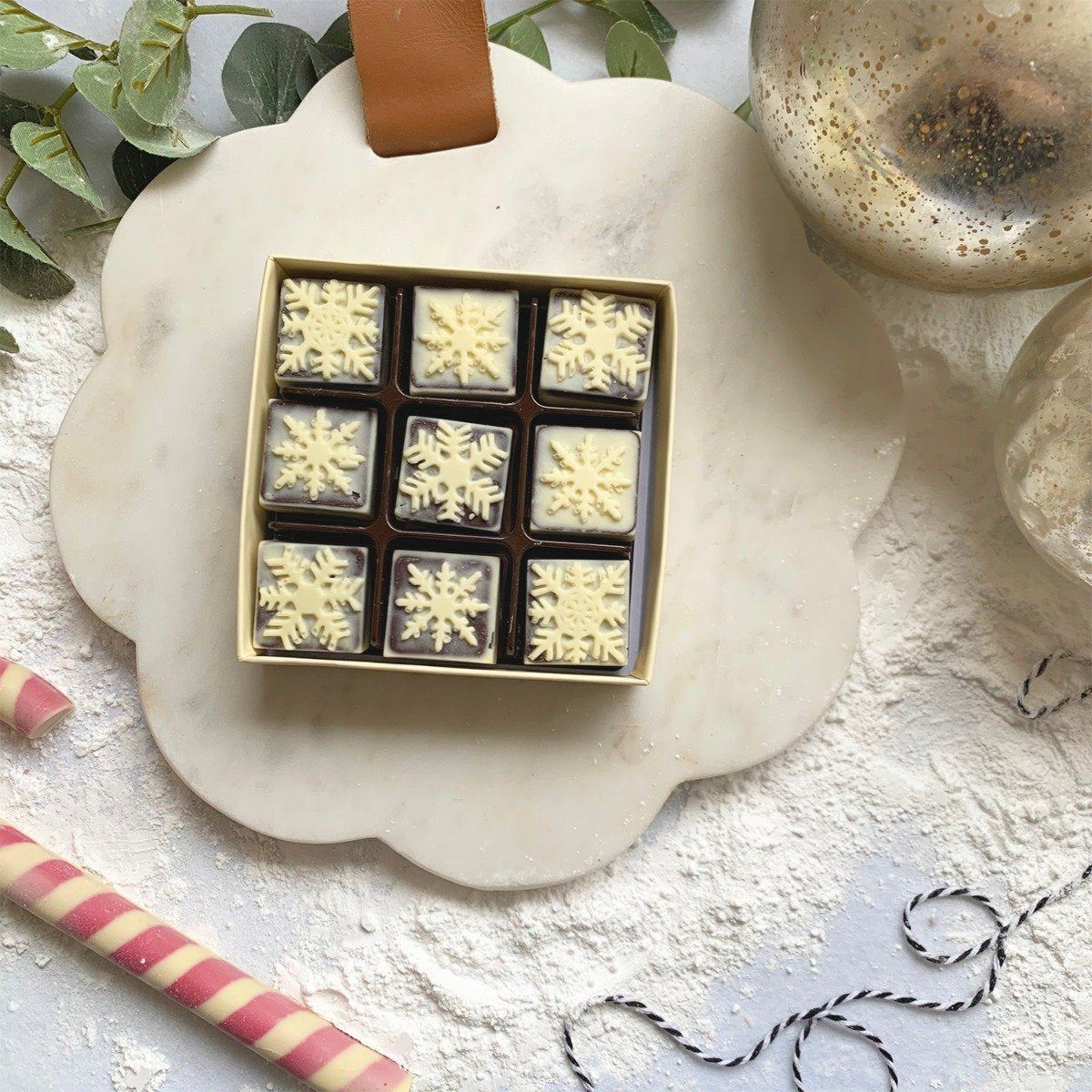 Christmas Chocolate Snowflakes