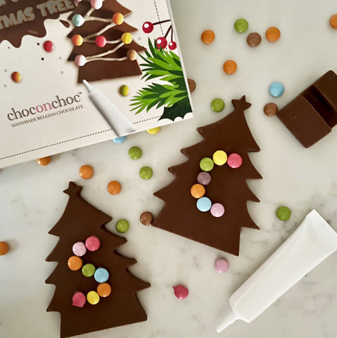 Decorate Your Own Chocolate Christmas Trees